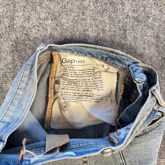 Gap 1969 Women’s 27 True Skinny Jeans Light Indigo Mid Rise Stretch Denim - Picture 4 of 9